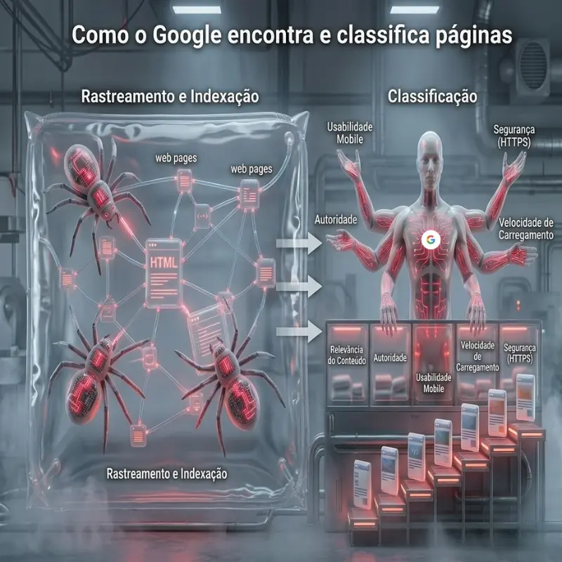 Como o Google encontra e classifica páginas-jetlocal